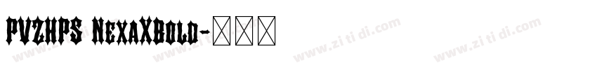 PVZHPS NexaXBold字体转换